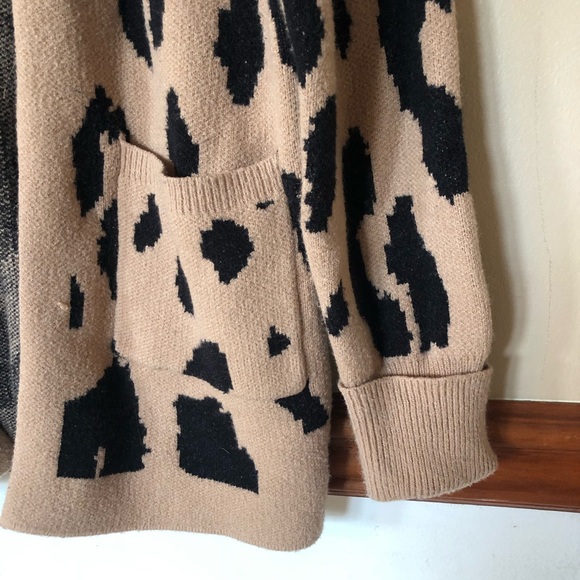 Zesica Open Front Leopard Cardigan - Picture 3 of 6